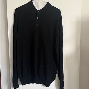 Boss Black Polo Collar Men's Sweater